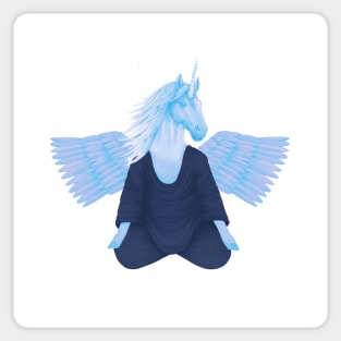 meditating pegasus 3 Sticker